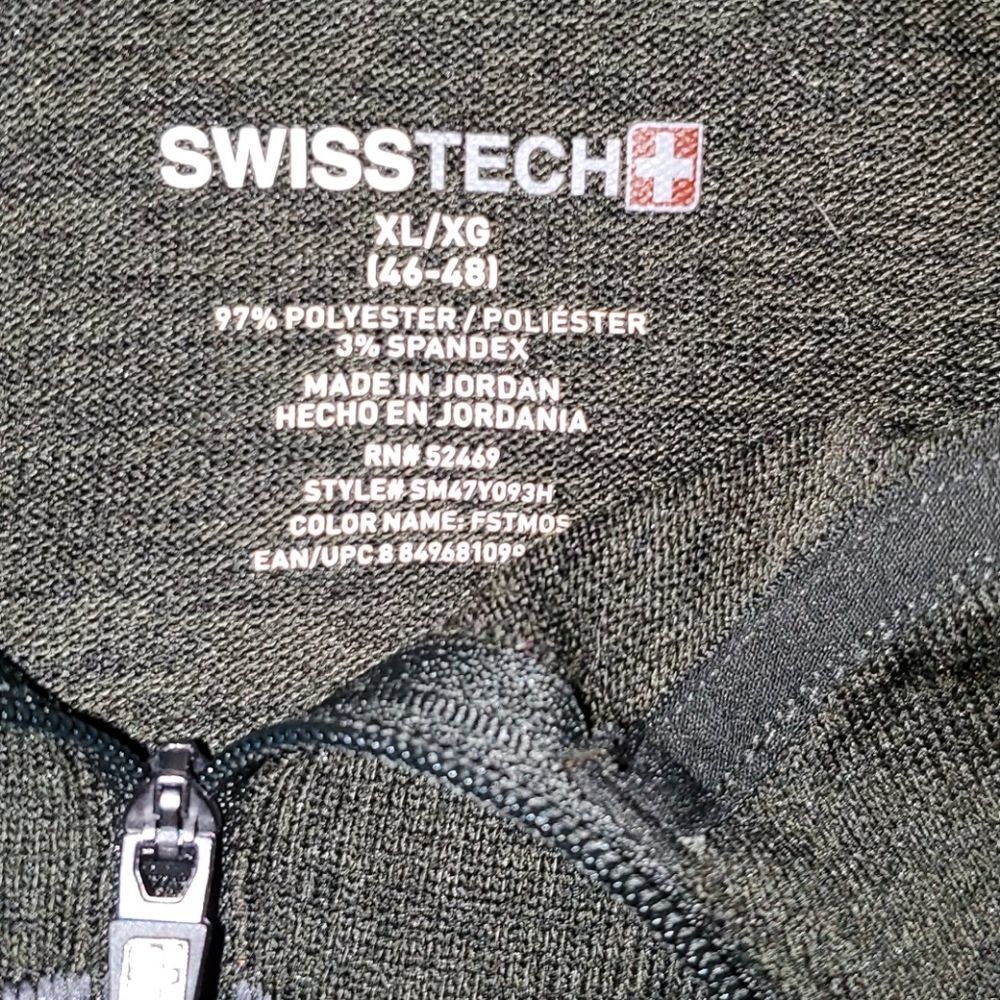 Men's Swiss tech pullover long sleeve top size xl - Picture 3 of 3